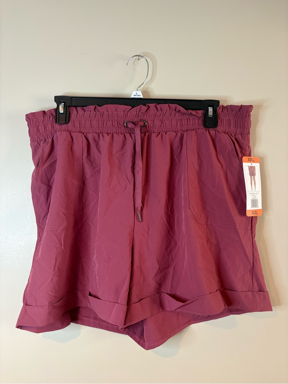 Danskin Cosmic Clay High Waist Paperbag Shorts NWT